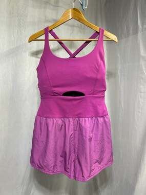FP Movement Righteous Runsie Performance Athletic Romper in Vivid Violet